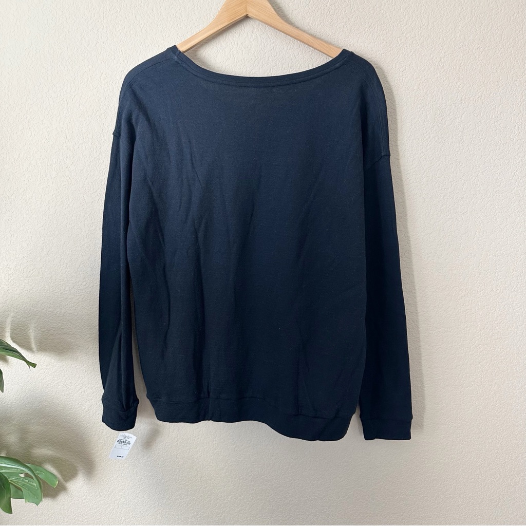 Nwt Majestic Paris For Neiman Marcus Cashmere Cotton Sweater With Pockets Large — image 8 of 8
